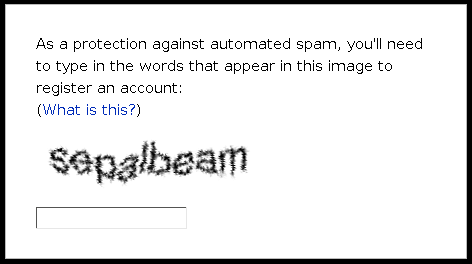 Example of a traditional CAPTCHA