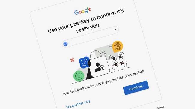 google passkey