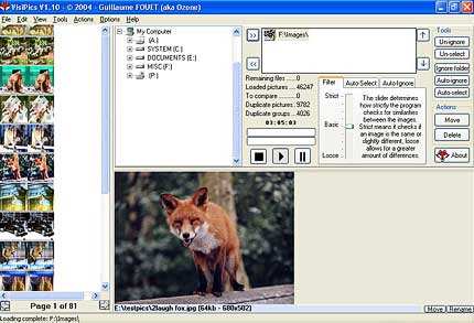 VisiPics: Find and Remove Duplicate Pictures Tool