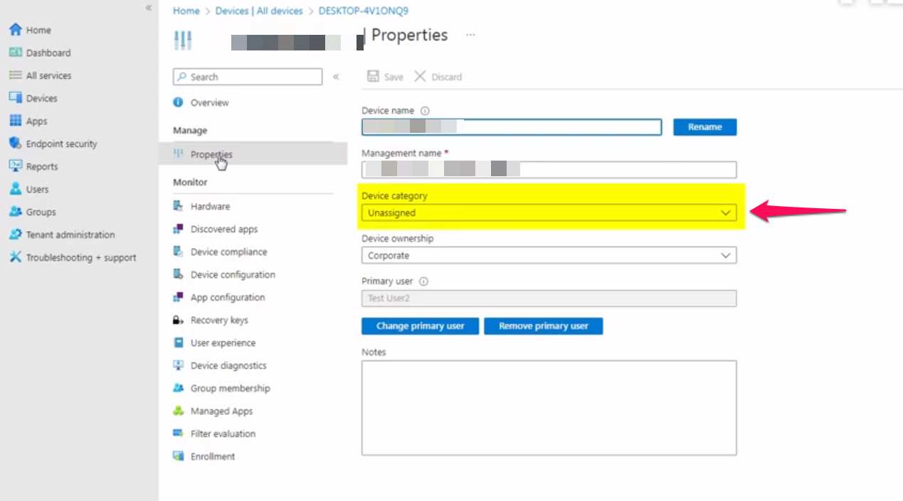 Assign a Device Category for One Device in Microsoft Intune (8)