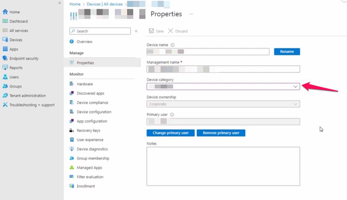 Assign a Device Category for One Device in Microsoft Intune (9)